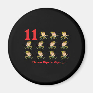 12 Tage elf Pfeifer pfeifen Magnet