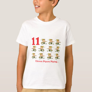 12 Tage, elf Pfeifer pfeifen T-Shirt