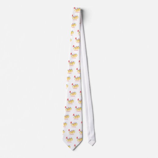 12 Tage fünf Goldringe Krawatte (Vorderseite)