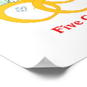 12 Tage fünf Goldringe Poster (Ecke)