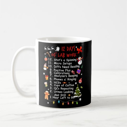 12 Tage im Labrador Weihnachten Heillabor s Kaffeetasse (Links)