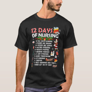 12 Tage Krankenpflege-Stethoskop Rn & Lpn Krankens T-Shirt