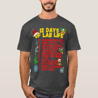 12 TAGE LABRADOR LIFE CHRISTMAS MEDICAL LABORY S T-Shirt