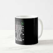 12 Tage Mathematik Lehrer Weihnachtsgeschenke Kaffeetasse (VorderseiteRechts)