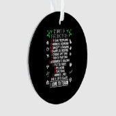 12 Tage Mathematik Lehrer Weihnachtsgeschenke Ornament (Vorderseite)