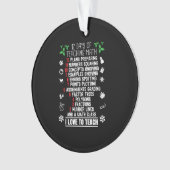 12 Tage Mathematik Lehrer Weihnachtsgeschenke Ornament (Vorderseite)