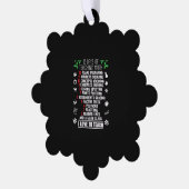 12 Tage Mathematik Lehrer Weihnachtsgeschenke Ornament Karte (Linke Ecke)