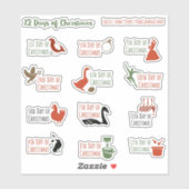 12 Tage Niedlicher Planner Zeitschriftenaufkleber Aufkleber (Blatt)