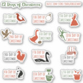 12 Tage Niedlicher Planner Zeitschriftenaufkleber Aufkleber (Vorderseite)