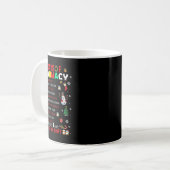 12 Tage Pharmacy Funny Christmas Pharmacist Tec Kaffeetasse (Vorderseite Links)