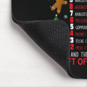 12 Tage Pharmacy Funny Christmas Pharmacist Tec Mousepad (Ecke)