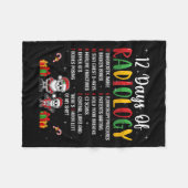 12 Tage Radiologie - Weihnachtsfunk der Krassen Te Fleecedecke (Vorderseite (Horizontal))