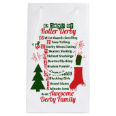 12 Tage Rollen-Derby-Weihnachten, Rollen-Skaten Kleine Geschenktüte (Vorderseite)