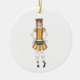 12 Tage Schlagzeuger-Trommelns des Keramik Ornament