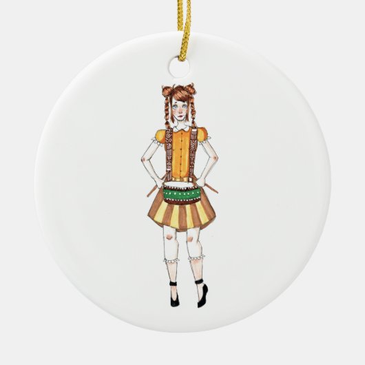 12 Tage Schlagzeuger-Trommelns des Keramik Ornament (Vorne)