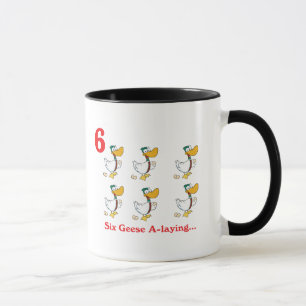 12 Tage sechs Gänse legen Tasse
