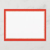 12 TAGE TEXTE Postkarte II / Rot (Rückseite)