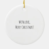 12 Tage von Weihnachtsverzierung - sechs Keramik Ornament (Hinten)