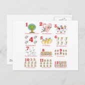 12 Tage Weihnachten abgeschlossen (Vorne/Hinten)