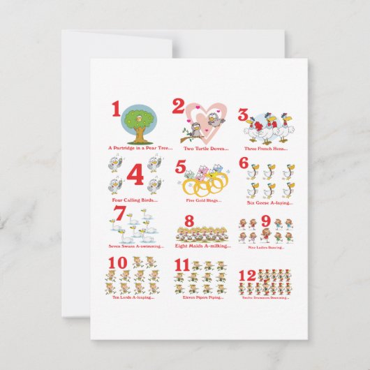 12 Tage Weihnachten abgeschlossen (Vorderseite)