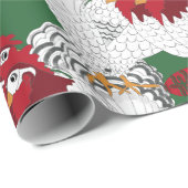 12 Tage Weihnachten drei französische Hennen Geschenkpapier (Rolleneckpunkt)