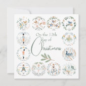 12 Tage Weihnachten Elegant (Vorderseite)