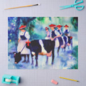 12 Tage Weihnachten: Maid A-Milking (A), Seidenpapier (Basteln)