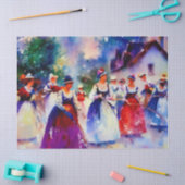 12 Tage Weihnachten: Maid A-Milking (D), Seidenpapier (Basteln)