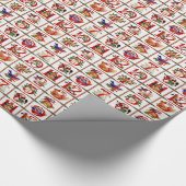 12 Tage Weihnachten Quilt Druck Geschenke Geschenkpapier (Ecke)