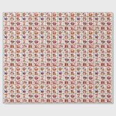 12 Tage Weihnachten Quilt Druck Geschenke Geschenkpapier (Flach)