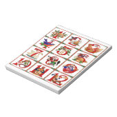 12 Tage Weihnachten Quilt Druck Geschenke Notizblock (Rotiert)