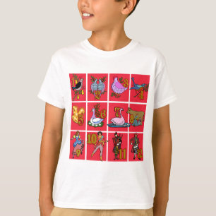 12 Tage Weihnachten T - Shirt, Bekleidung, Geschen T-Shirt