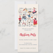 12 Tage Weihnachten Traditionelles Party Einladung (Vorderseite)