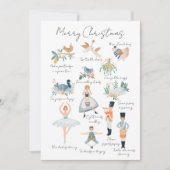 12 Tage Weihnachts-Foto Personalisiert Feiertagskarte (Vorderseite)