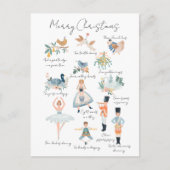 12 Tage Weihnachts-Foto Personalisiert Postkarte (Vorderseite)