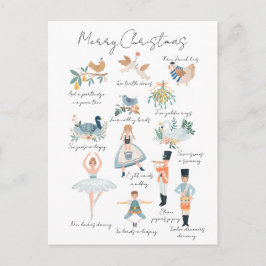 12 Tage Weihnachts-Foto Personalisiert Postkarte