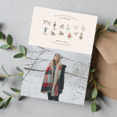 12 Tage Weihnachts-Fotokarte Feiertagskarte