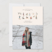 12 Tage Weihnachts-Fotokarte Feiertagskarte (Vorderseite)