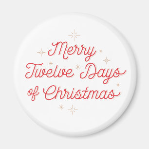 12 Tage Weihnachts-Magnet Magnet