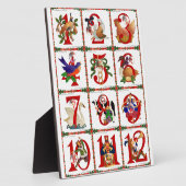 12 Tage Weihnachts Quilt Druckgeschenke Fotoplatte (Seite)