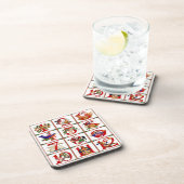 12 Tage Weihnachts Quilt Druckgeschenke Getränkeuntersetzer (Rechte Seite)