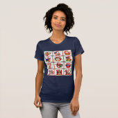 12 Tage Weihnachts Quilt Druckgeschenke T - Shirt (Vorne ganz)