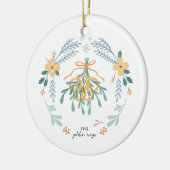 12 Tage Weihnachtsfeiertag Traditionelle Ringe Keramik Ornament (Links)