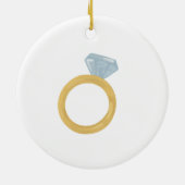 12 Tage Weihnachtsfeiertag Traditionelle Ringe Keramik Ornament (Hinten)