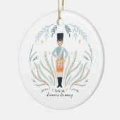 12 Tage Weihnachtsfeiertag Traditioneller Drummer Keramik Ornament (Links)