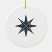 12 Tage Weihnachtsfeiertag Traditioneller Drummer Keramik Ornament (Hinten)