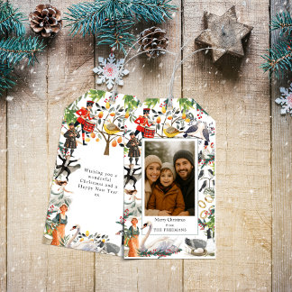 12 Tage Weihnachtsfoto Geschenkanhänger