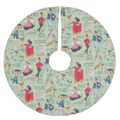 12 Tage Weihnachtsgrün Polyester Weihnachtsbaumdecke (Vorderseite)