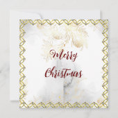 12 Tage Weihnachtskalender Niedliche Weihnachtskar Einladung (Rückseite)