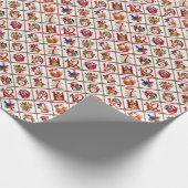 12 Tage Weihnachtskittel drucken Geschenkpapier (Ecke)